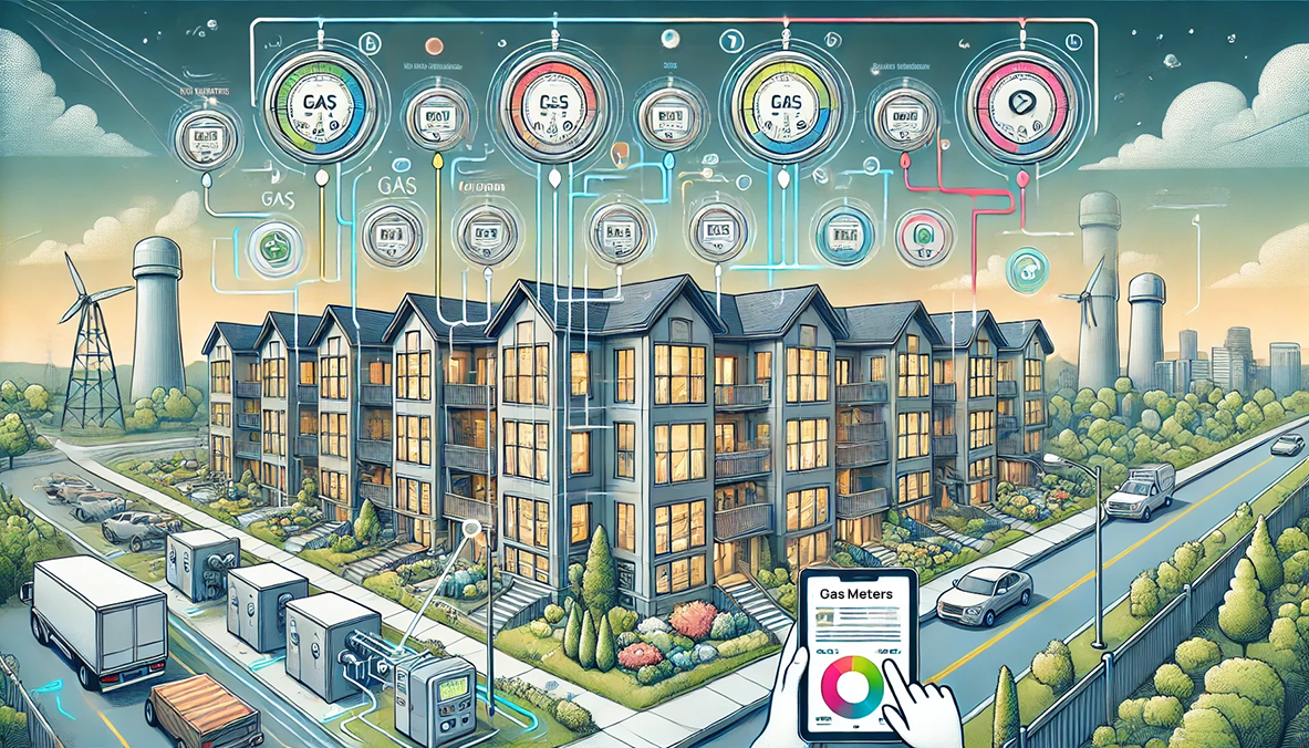 multifamily apartment complex with gas submetering2