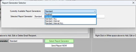 report generator selector
