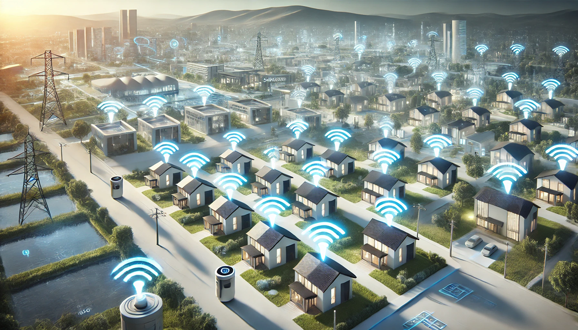 landscape with multiple residential homes, campus buildings, and business complexes featuring Tehama Wireless submetering systems (1)